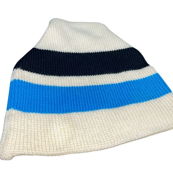 Meister 100% "New Wool" Watch Cap Beanie Hat Stripes OS Ski Winter Knit Vintage - Picture 4 of 9